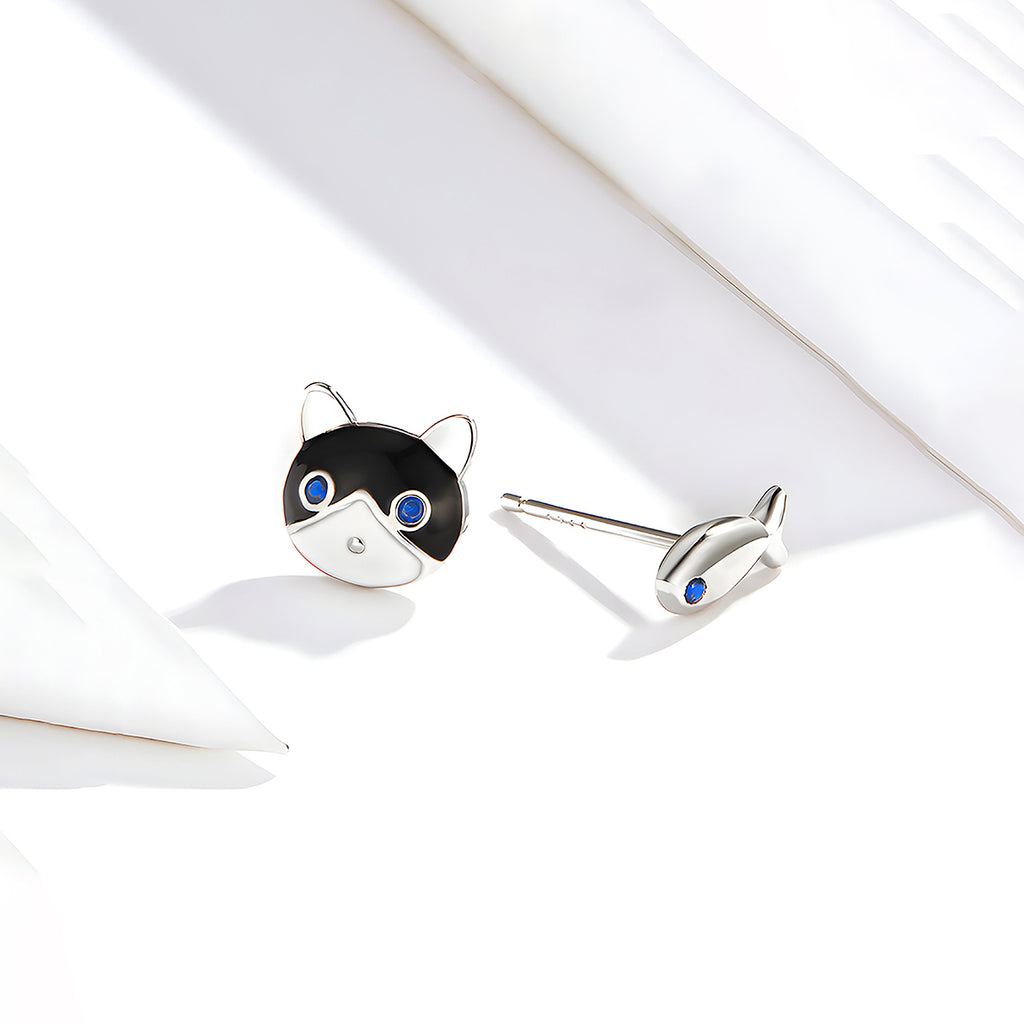 Aretes de Plata .925, Cat Fish, Miow