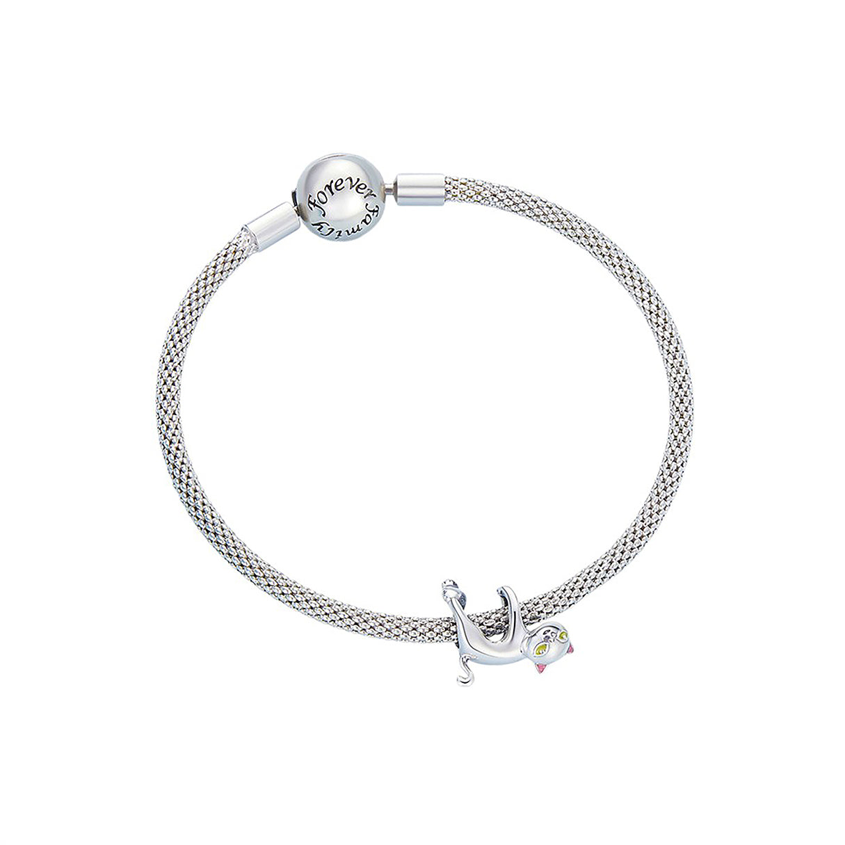 Charm de Plata .925, Cat Hug, Miow
