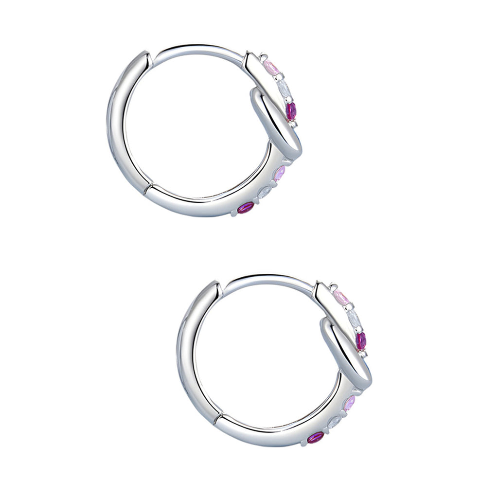 Aretes de Corazón, Plata .925, Ame Glam Pop