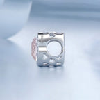 Charm de Plata .925, Pink Diamond, Miow