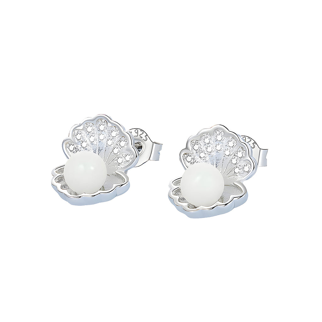 Aretes de Concha, Plata .925, Ame Glam Pop