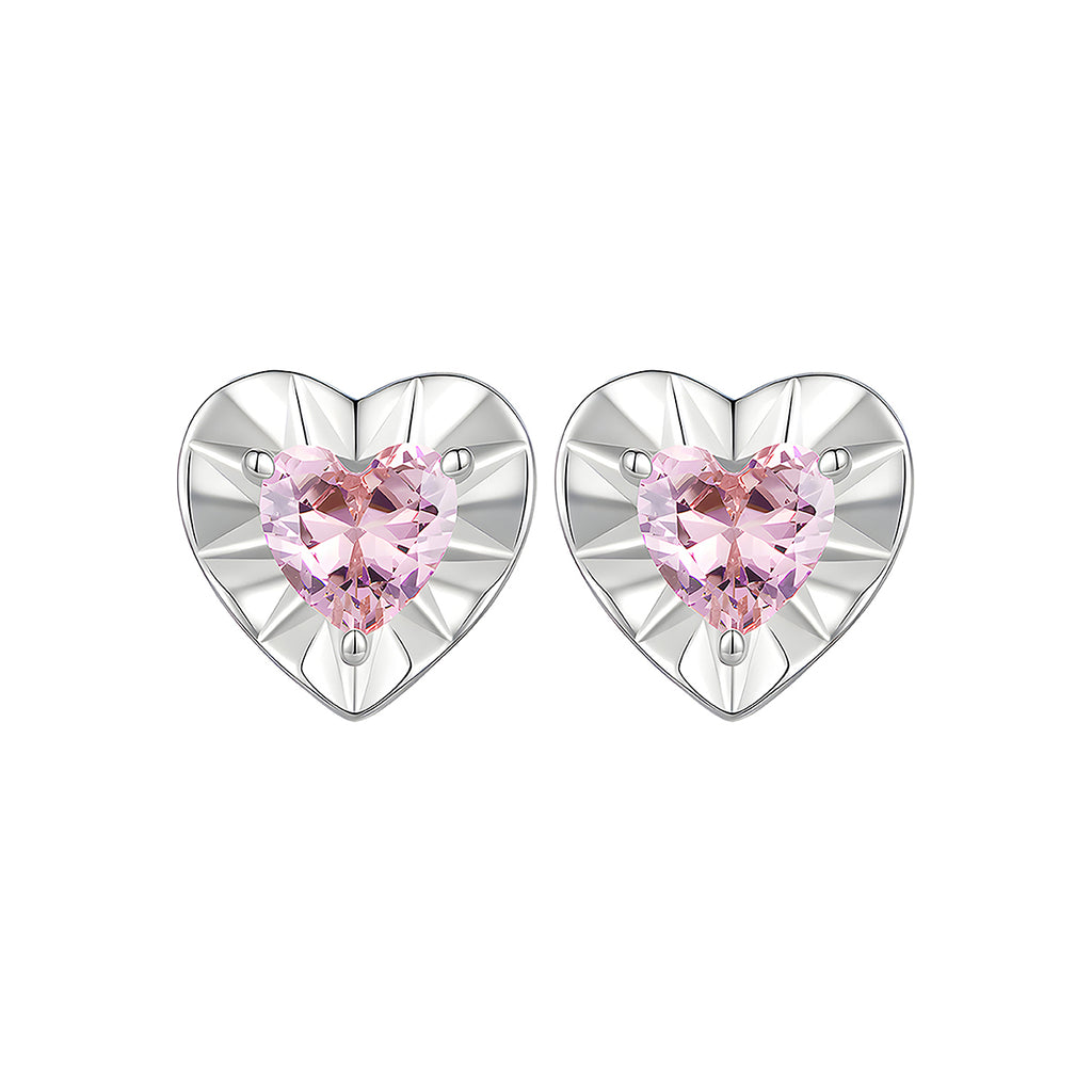 Aretes de Corazón, Plata .925, Ame Glam Pop