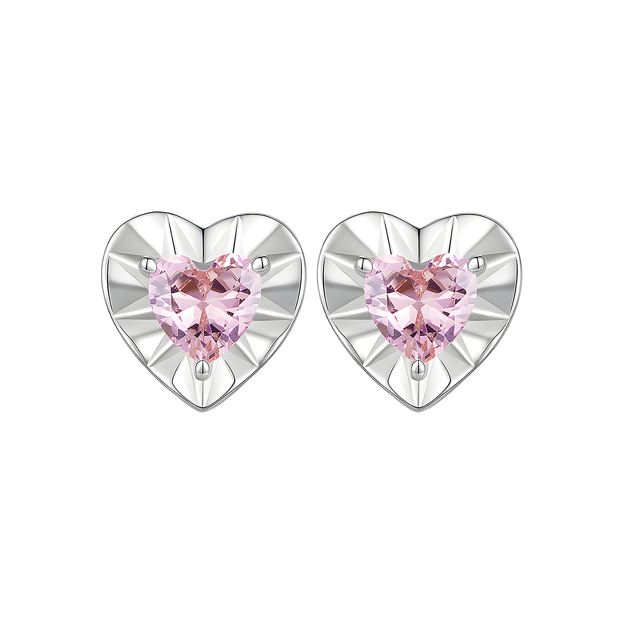 Aretes de Corazón, Plata .925, Ame Glam Pop
