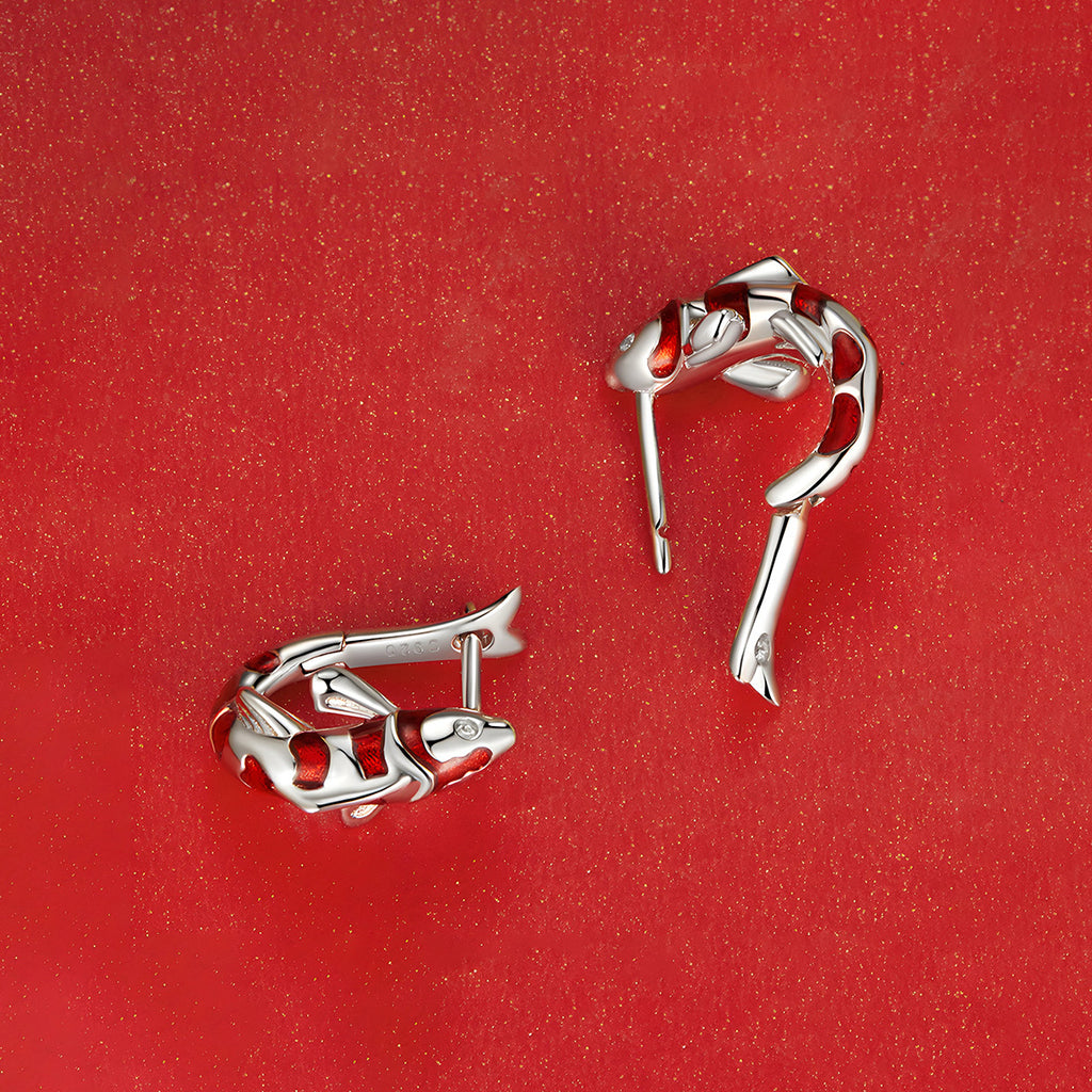 Aretes de Pez, Plata .925, Ame Glam Pop