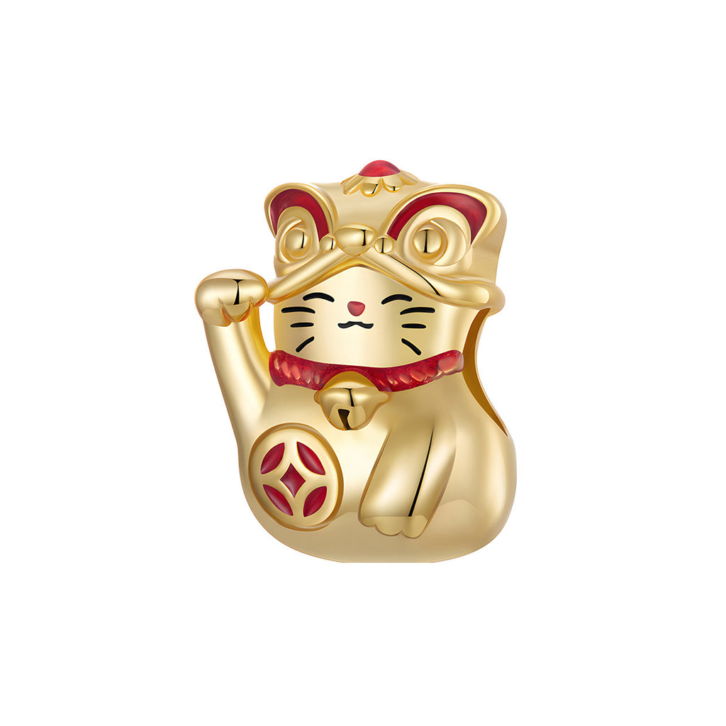 Charm de Plata .925, Chinese Cat, Miow