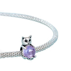 Charm de Plata .925, Blue Belly Cat, Miow