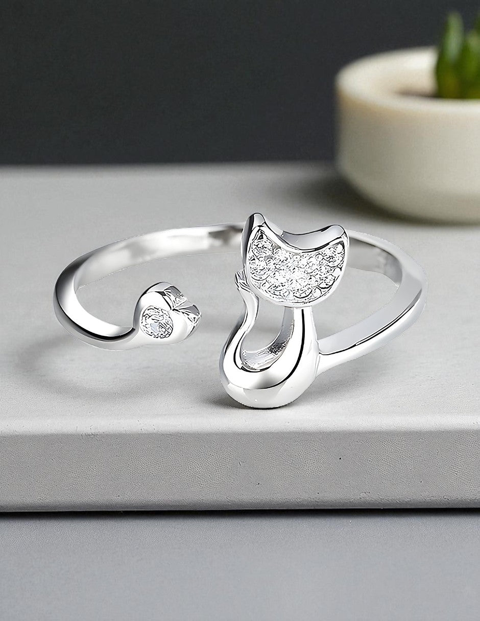 Anillo de Plata .925, Shiny Cat, Miow