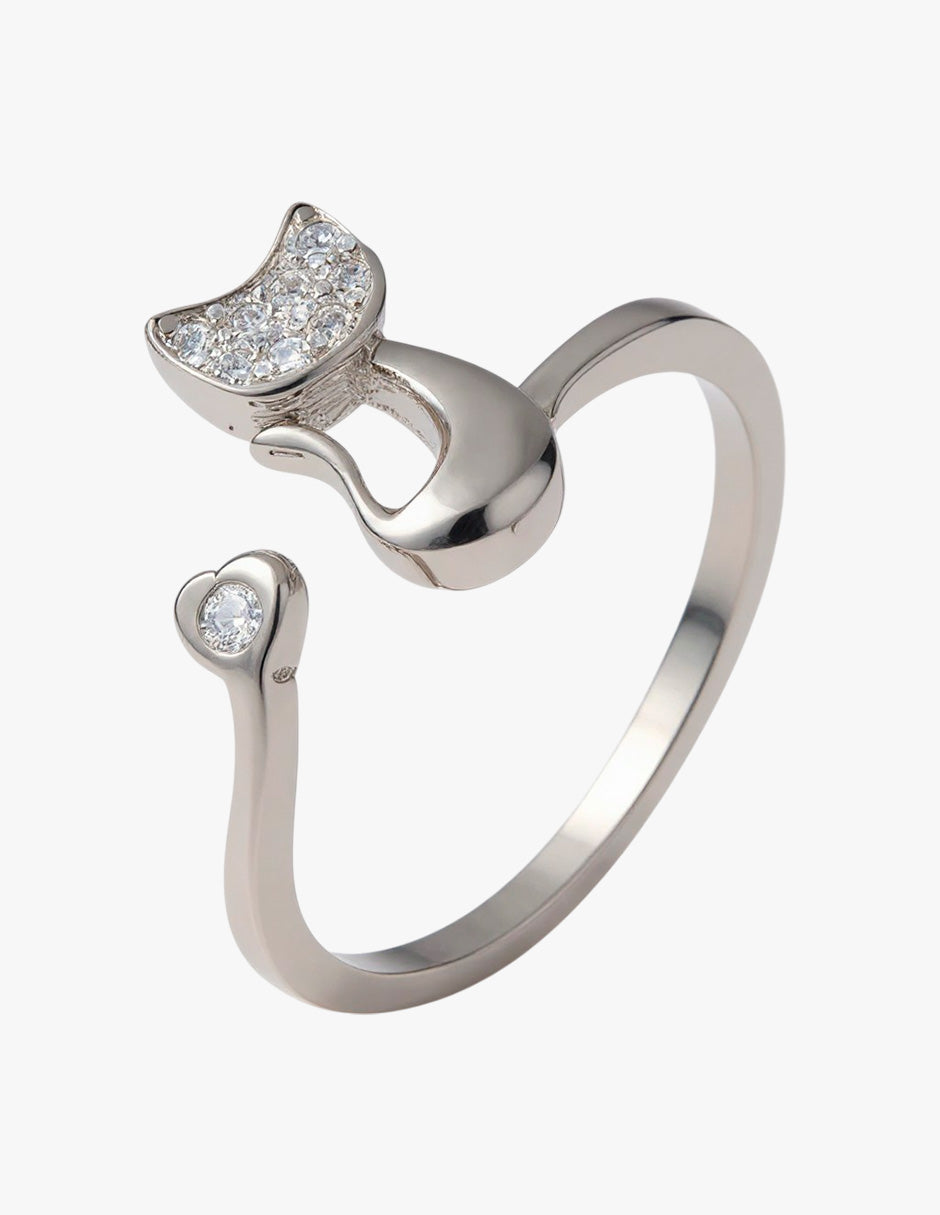 Anillo de Plata .925, Shiny Cat, Miow