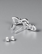 Aretes de Plata .925, Cat Stud, Miow