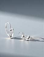 Aretes de Plata .925, Cat Hoop, Miow