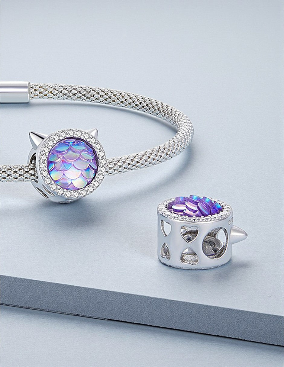 Charm de Plata .925, Mermaid Cat, Miow