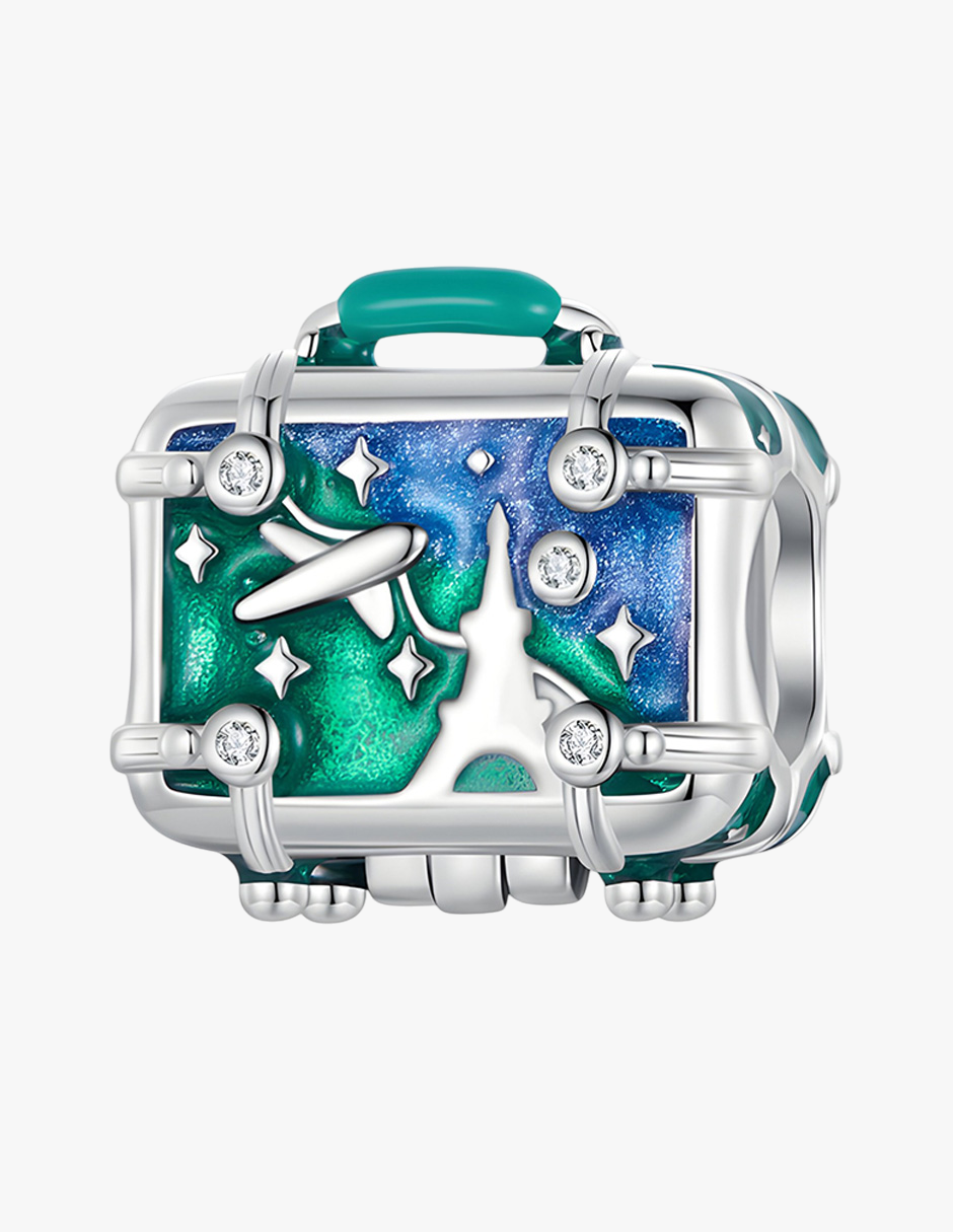 Charm de Maleta, Plata .925, Ame Glam Pop