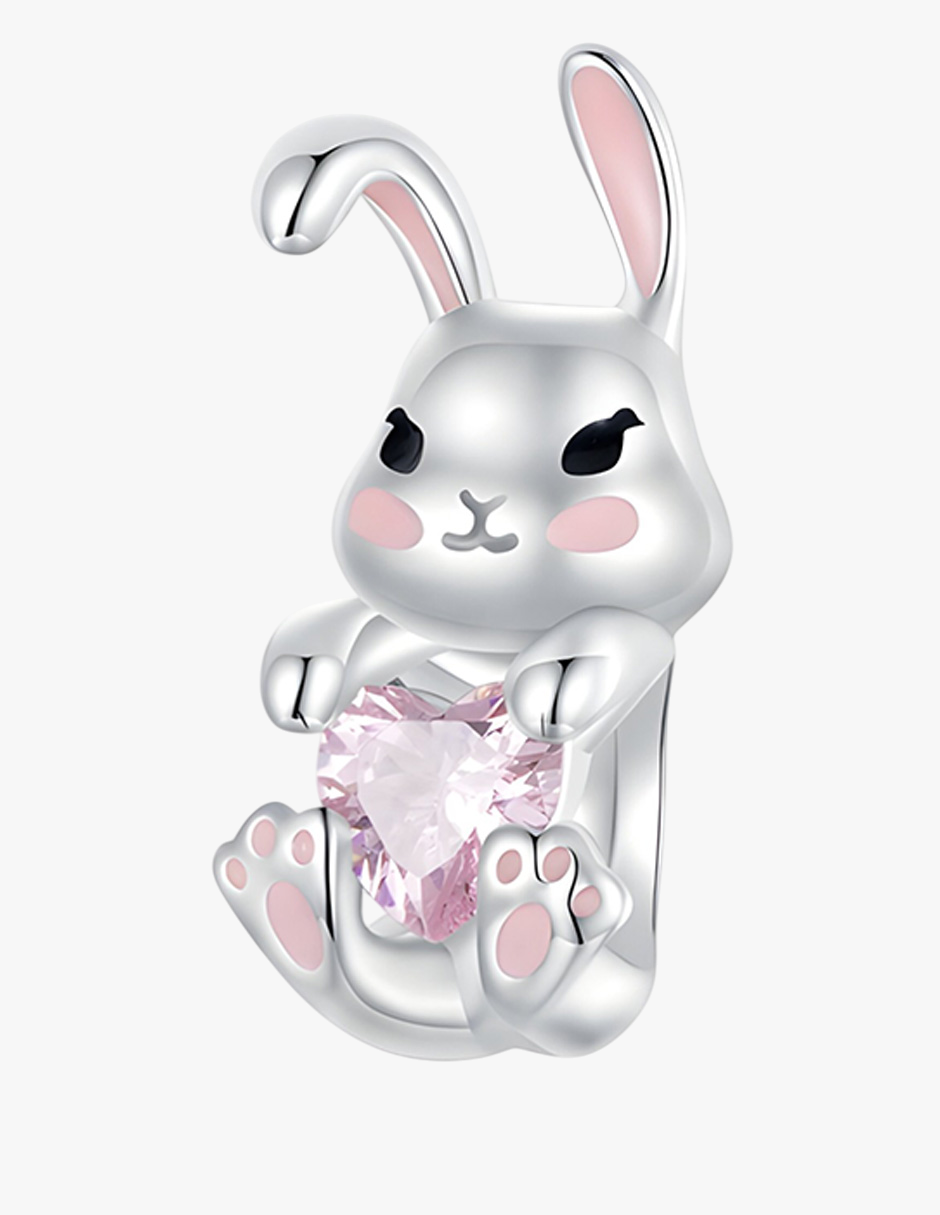 Charm de Conejo, Plata .925, Ame Glam Pop