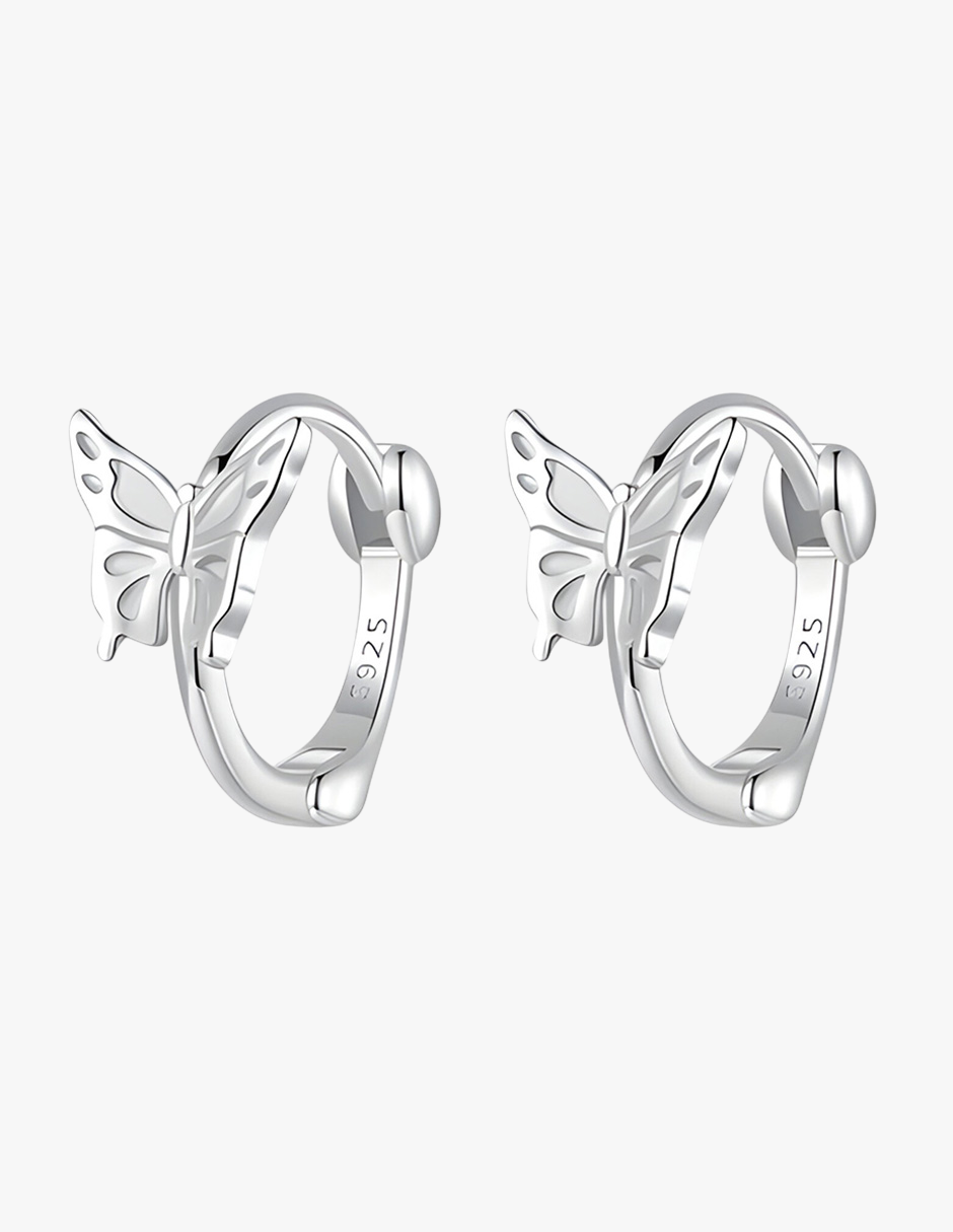 Aretes de Mariposa, Plata .925, Ame Glam Pop