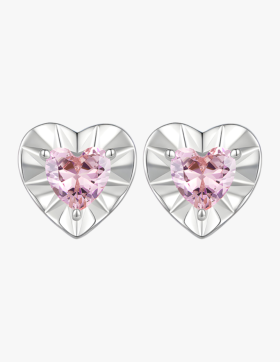 Aretes de Corazón, Plata .925, Ame Glam Pop