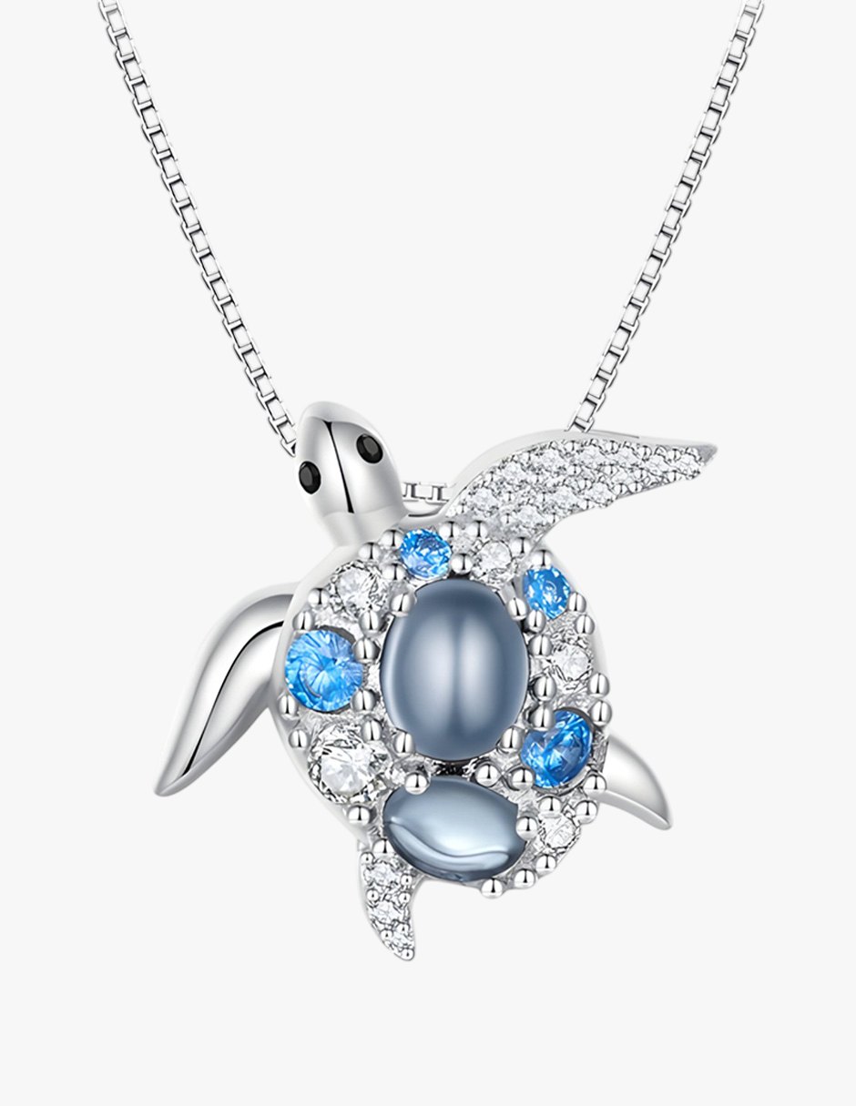Collar de Tortuga, Plata .925, Ame Glam Pop
