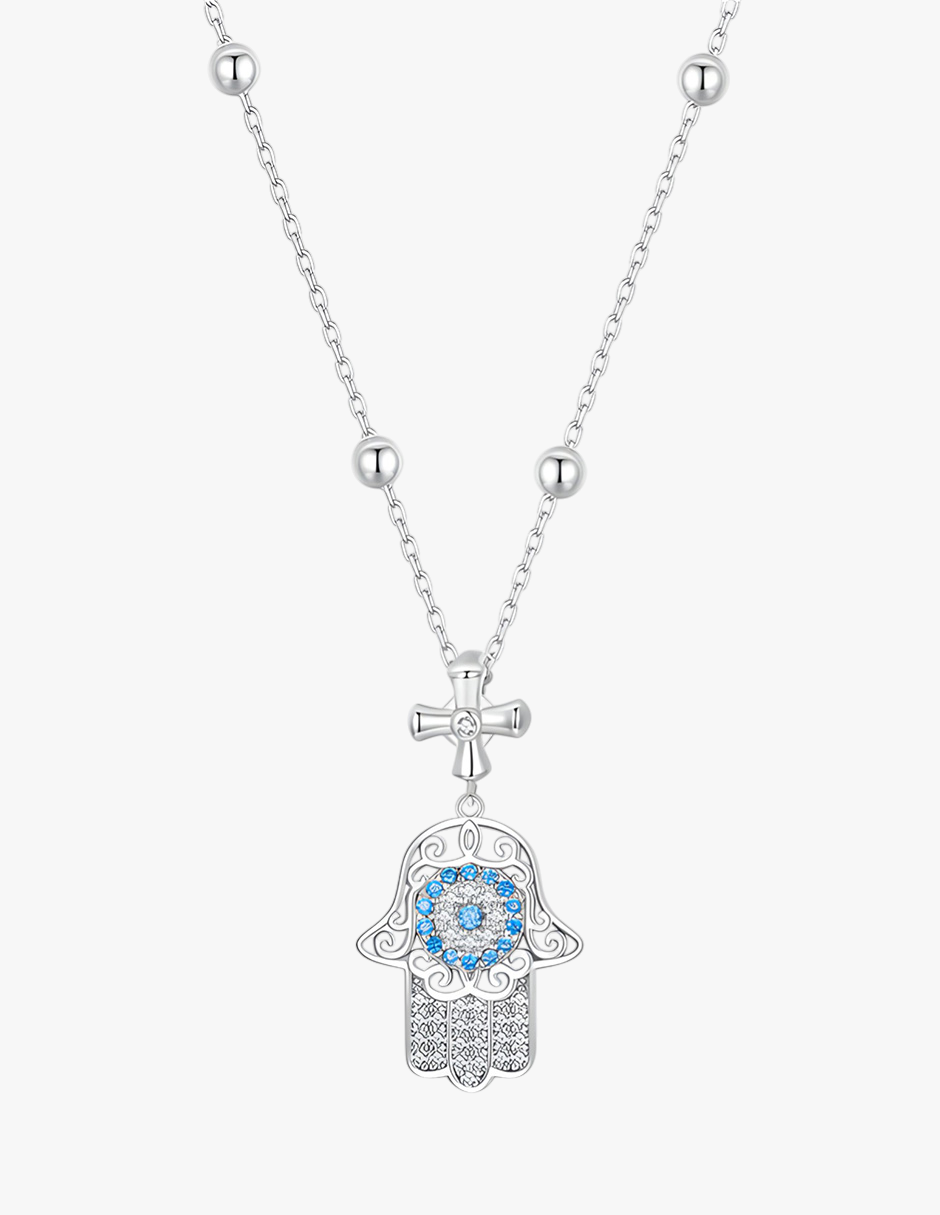 Collar Mano Fátima, Plata .925, Ame Glam Pop