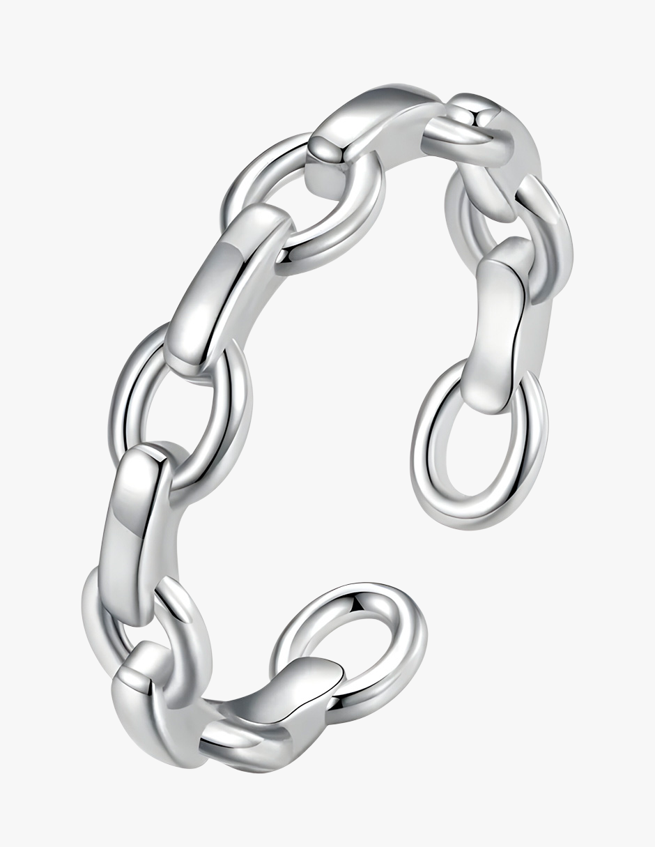 Anillo de Cadena, Plata .925, Ame Glam Pop