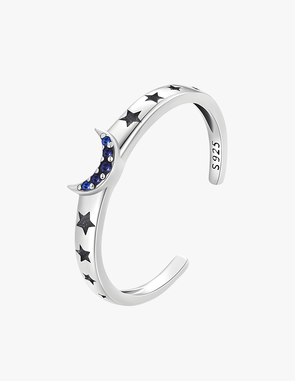 Anillo de Luna, Plata .925, Ame Glam Pop