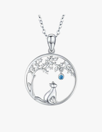 Collar de Plata .925, Cat Tree Of Life, Miow