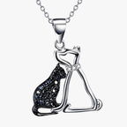 Collar de Plata .925, Cat & Dog, Miow
