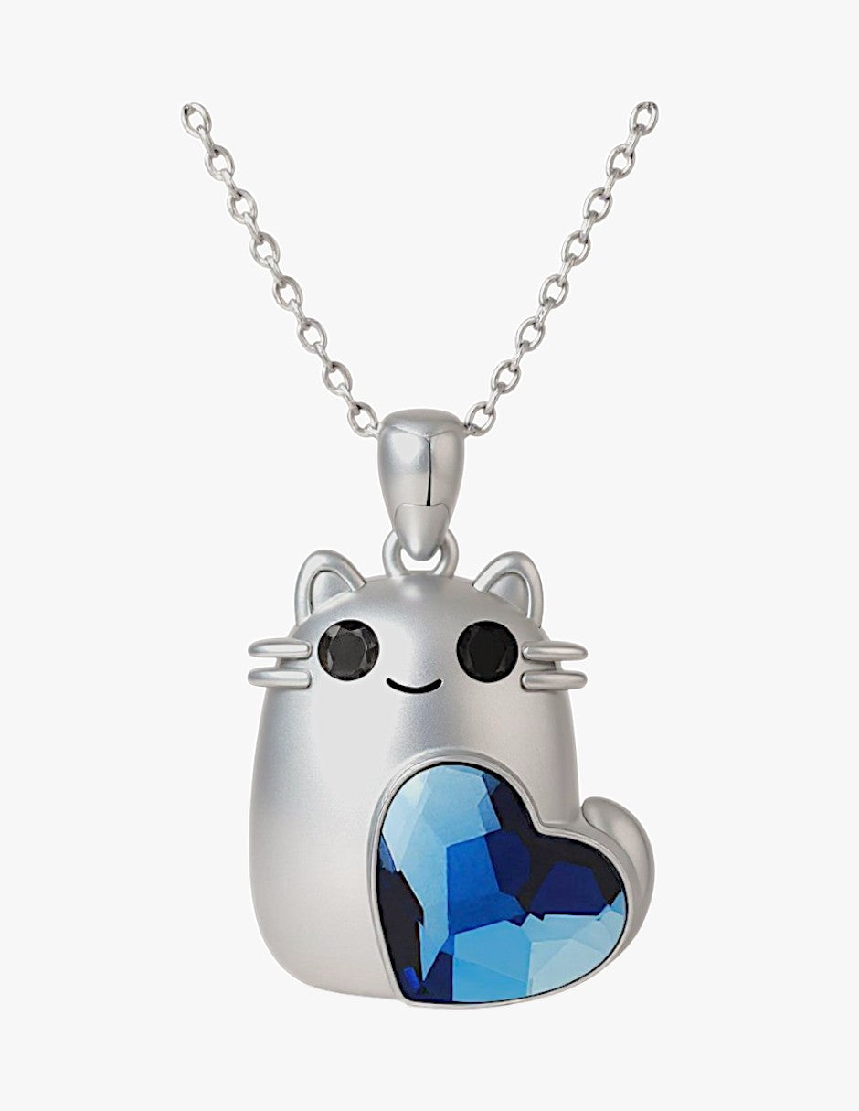 Collar de Plata .925, Cat Crystal, Miow
