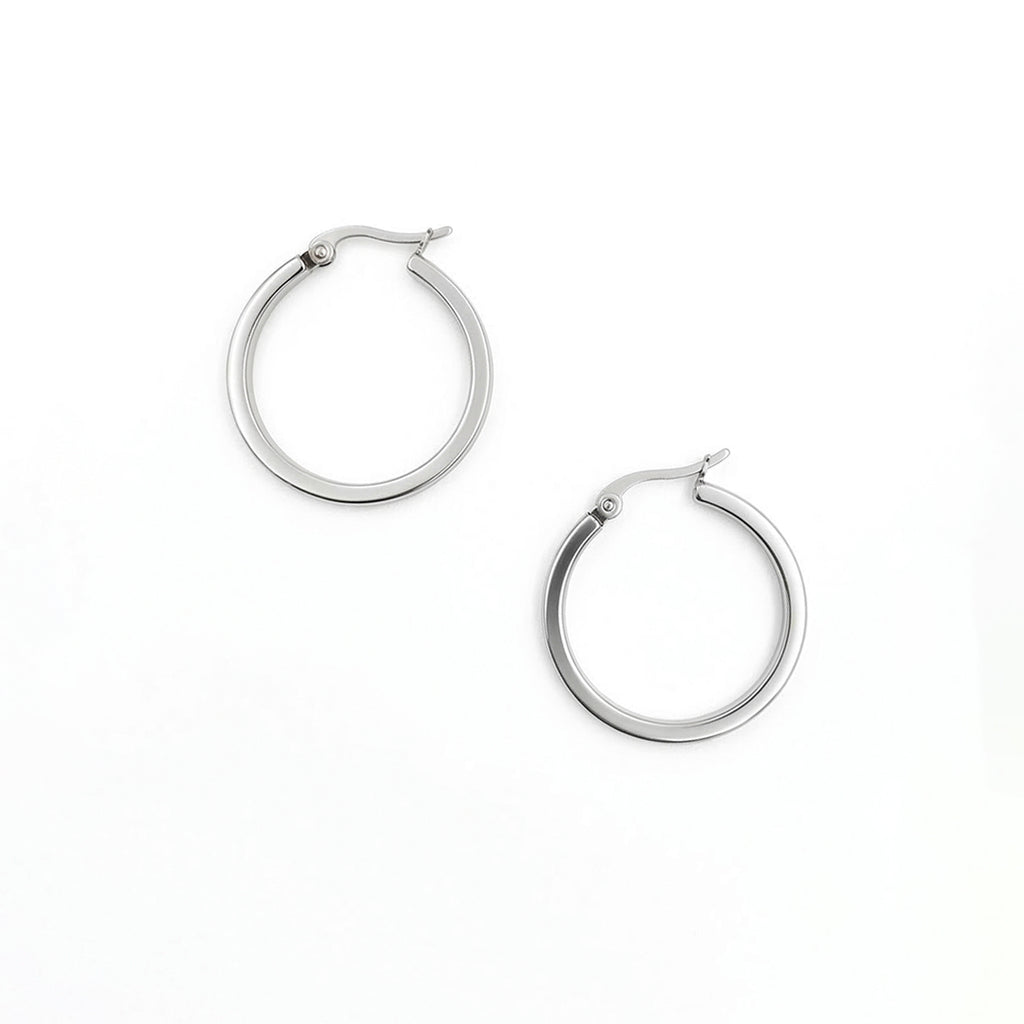 Arracada Circular, Acero Inoxidable, Glam Pop Fantasy