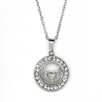 Collar Corazon Y Brillantes, Acero Inoxidable, Glam Pop Fantasy