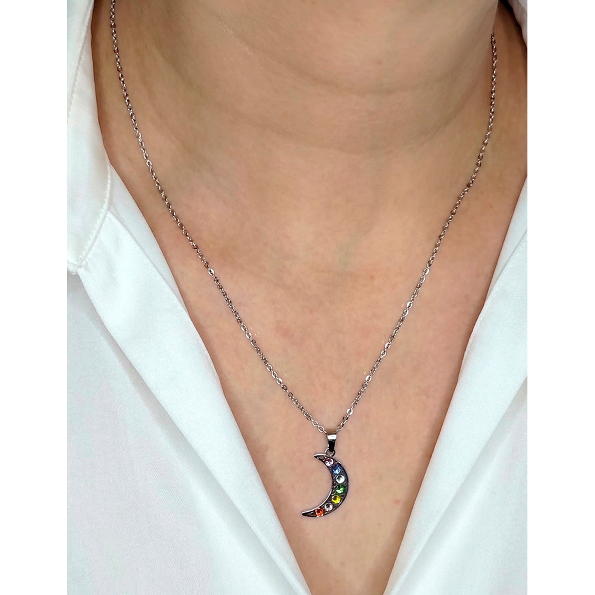 Collar Moon Colors, Acero Inoxidable, Glam Pop Fantasy