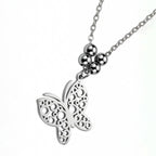 Collar  Mariposa, Acero Inoxidable, Glam Pop Fantasy