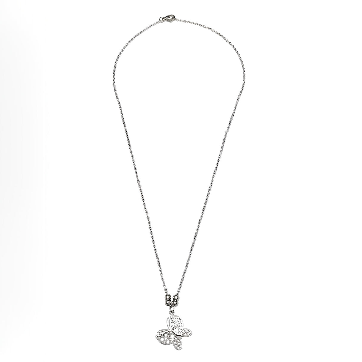 Collar  Mariposa, Acero Inoxidable, Glam Pop Fantasy
