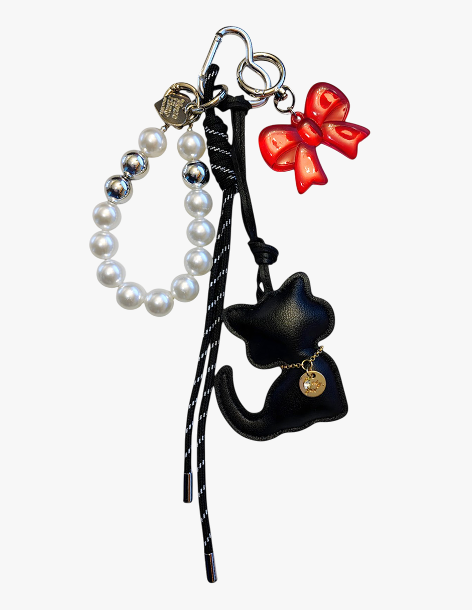 Charm para Bolsa, Gato Negro, Miow