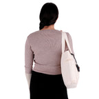 Tote Bag - The Tote Cat Miow En Lona Natural Beige