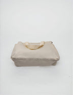 Tote Bag - The Tote Cat Miow En Lona Natural Beige