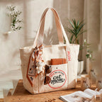 Tote Bag - Tote Cat Mom MIOW Beige