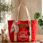 Tote Bag - Tote Cat Mom MIOW Roja