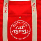 Tote Bag - Tote Cat Mom MIOW Roja