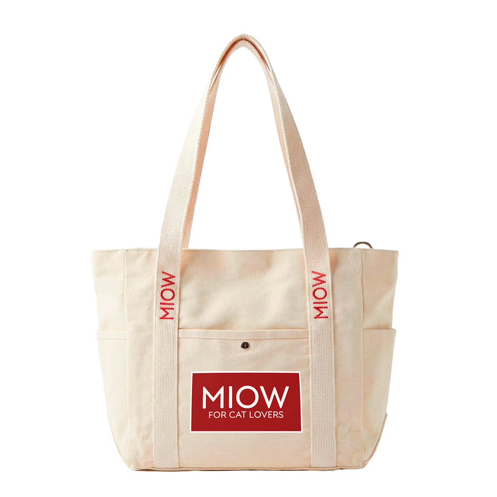 Tote Bag - Tote Cat MIOW Beige