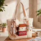Tote Bag - Tote Cat MIOW Beige