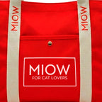 Tote Bag - Tote Cat MIOW Roja