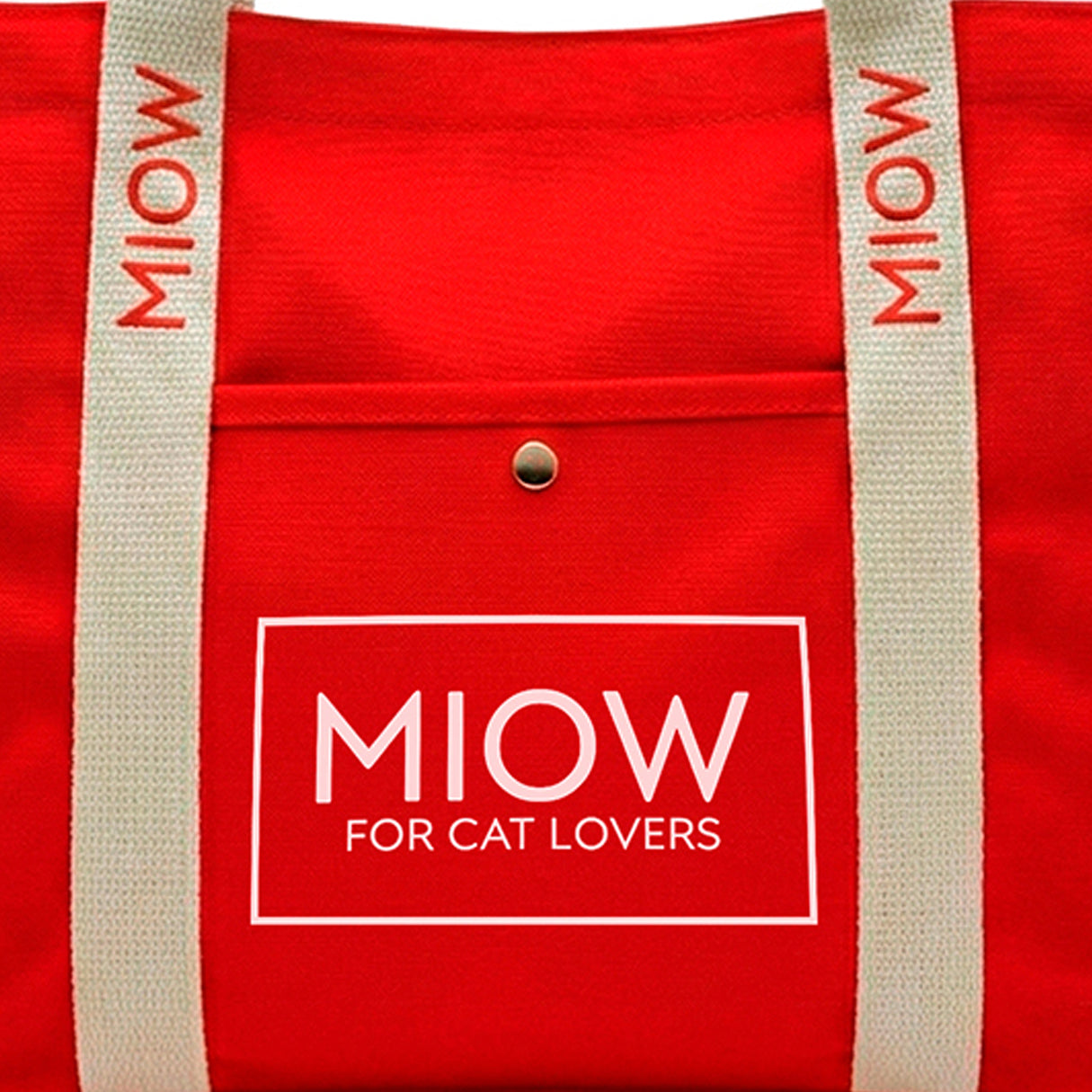 Tote Bag - Tote Cat MIOW Roja