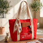 Tote Bag - Tote Cat MIOW Roja