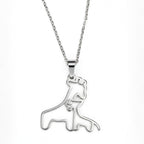 Collar Jirafa Mama e Hija, Acero Inoxidable, Glam Pop Fantasy