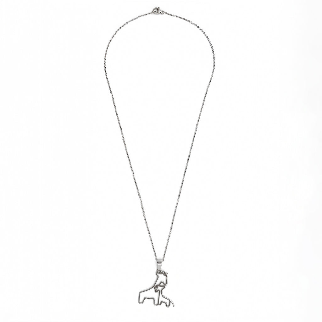 Collar Jirafa Mama e Hija, Acero Inoxidable, Glam Pop Fantasy