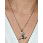Collar Jirafa Mama e Hija, Acero Inoxidable, Glam Pop Fantasy
