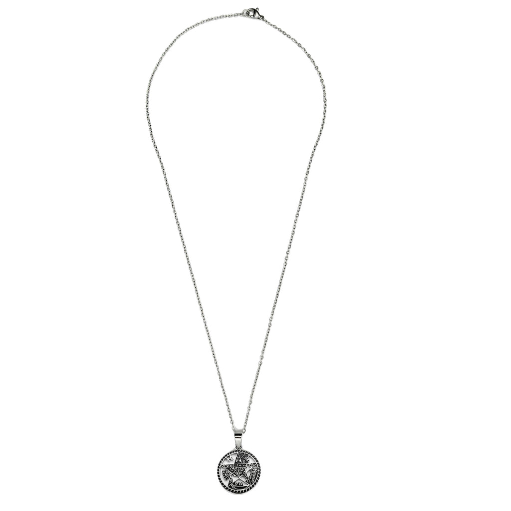 Collar Tetragramaton, Acero Inoxidable, Glam Pop Fantasy