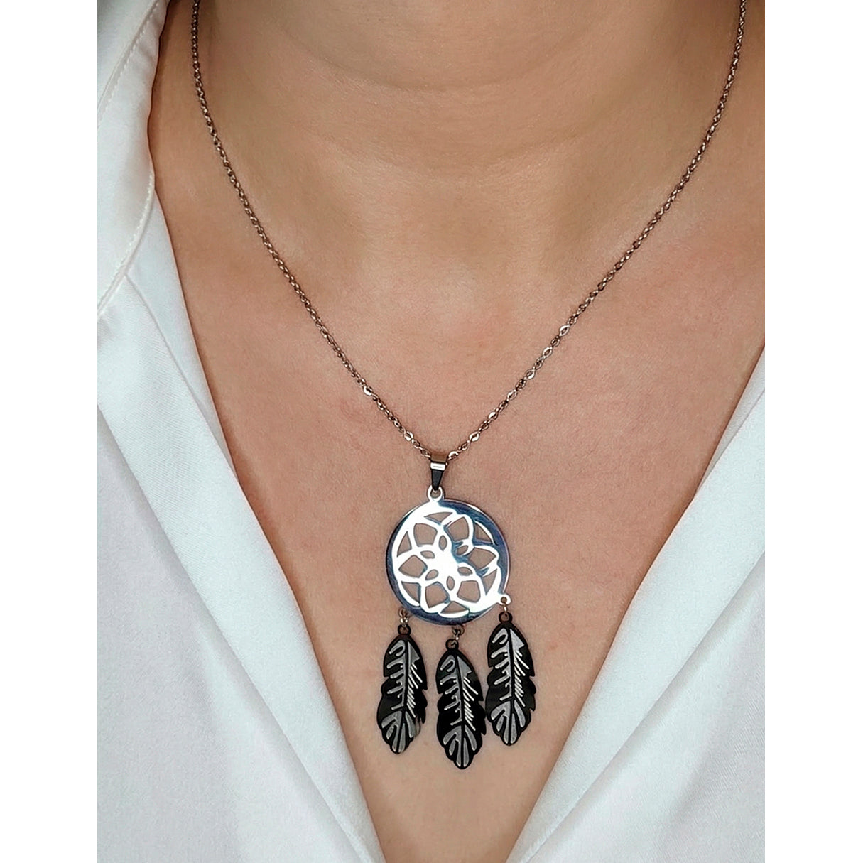Collar Atrapasueños, Acero Inoxidable, Glam Pop Fantasy