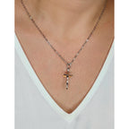 Collar Pez y Cruz, Acero Inoxidable, Glam Pop Fantasy