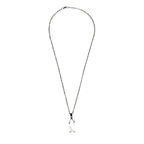 Collar Pez y Cruz, Acero Inoxidable, Glam Pop Fantasy