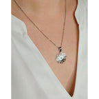 Collar Flor Y Brillante, Acero Inoxidable, Glam Pop Fantasy